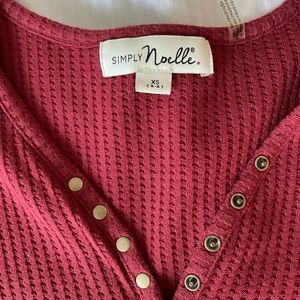 Red long sleeved dress